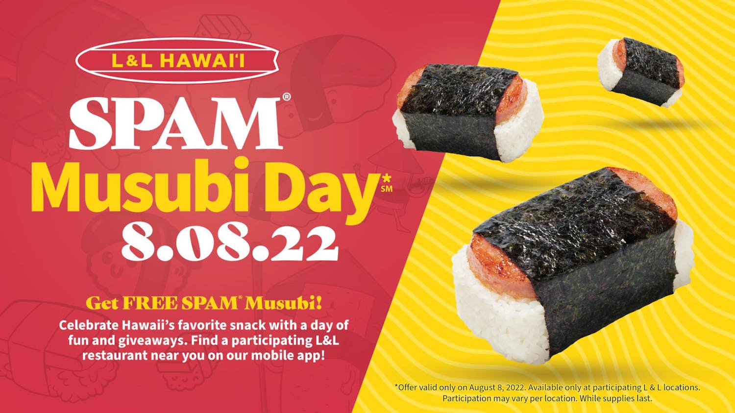 National SPAM® Musubi Day℠ L&L Hawaiian Barbecue