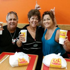 Three happy customers.