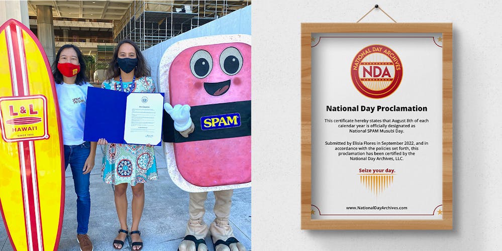 National SPAM® Musubi Day Proclamation