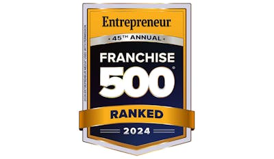 Franchise 500 2024 Badge