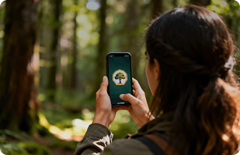 Woodland Wellbeing Challenge Badge