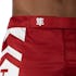 Red/White Icon Fight Shorts - Outer Waist Detail