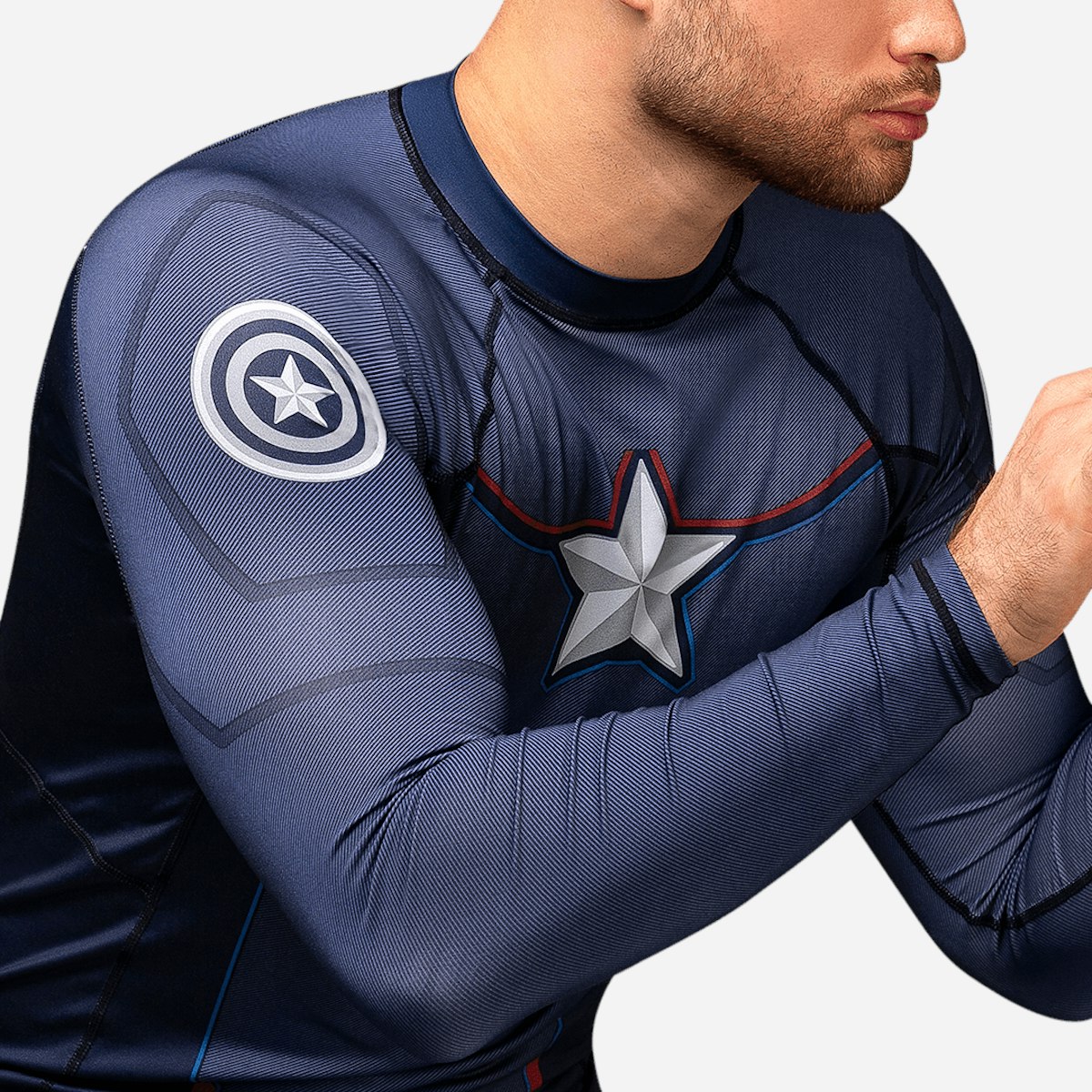 Rash Guard Winter Soldier Workout Shirt Rash Guards Captain