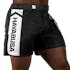 Black/White Hayabusa Mid-Thigh Icon Fight Shorts - right perspective