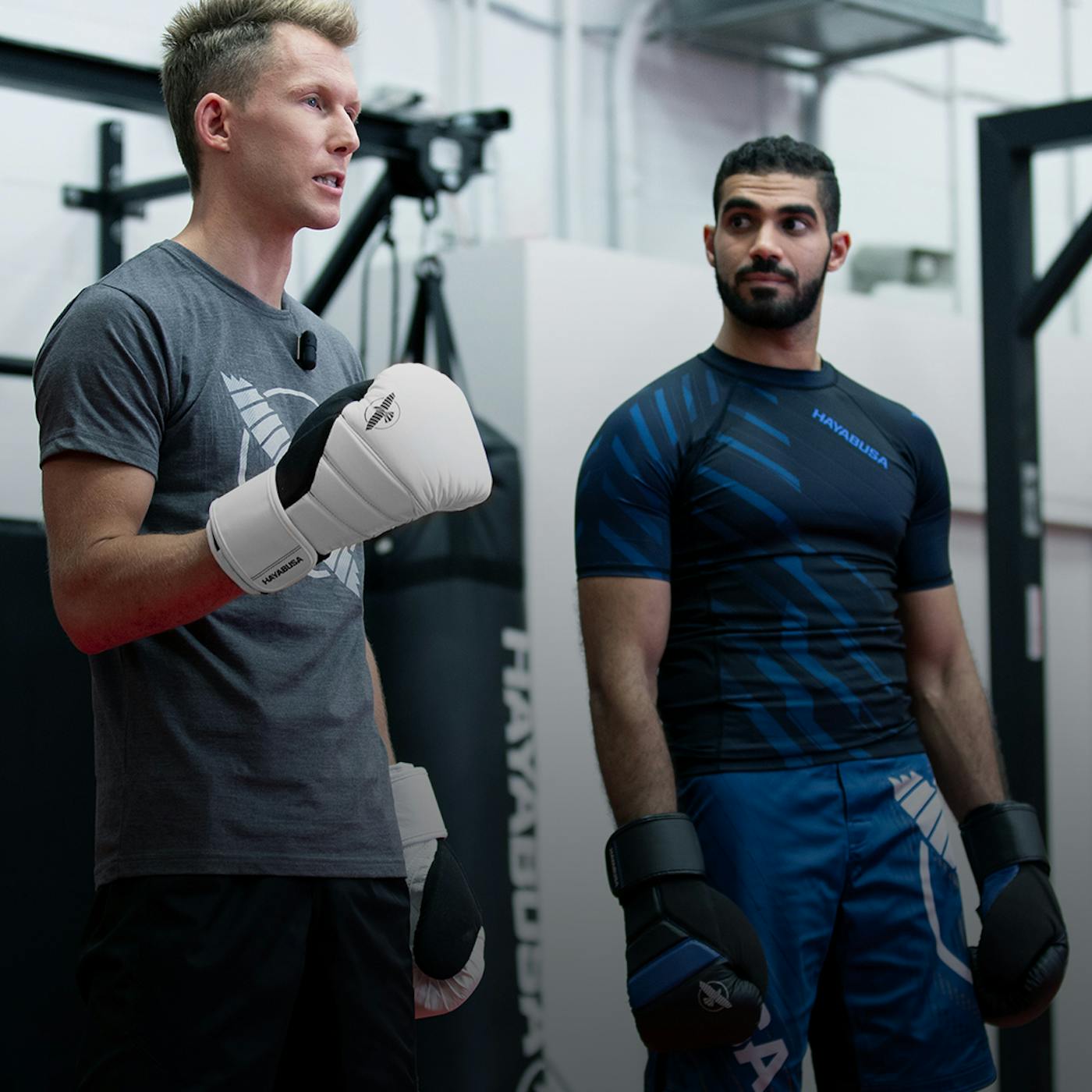 Varga fights wearing durable boxing shorts and boxing gloves from Hayabusa