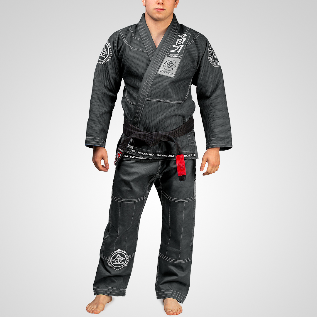 Hayabusa Goorudo 3 Gold Weave Jiu Jitsu Gi - Grey A3 for sale