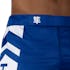 Blue/White Icon Fight Shorts - Outer Waist Detail
