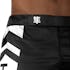 Black/White Icon Fight Shorts - Outer waist detail