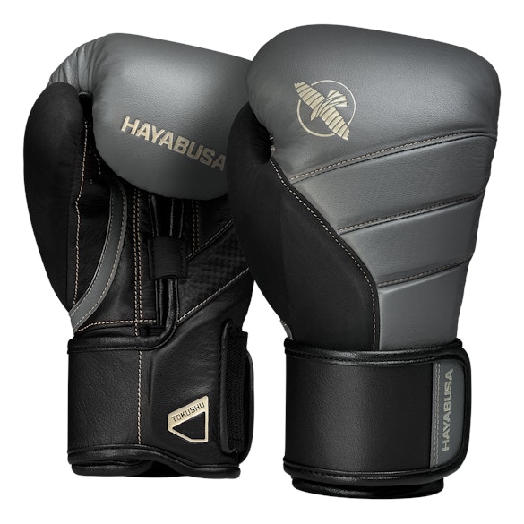 T3 Boxing Gloves Charcoal & Black
