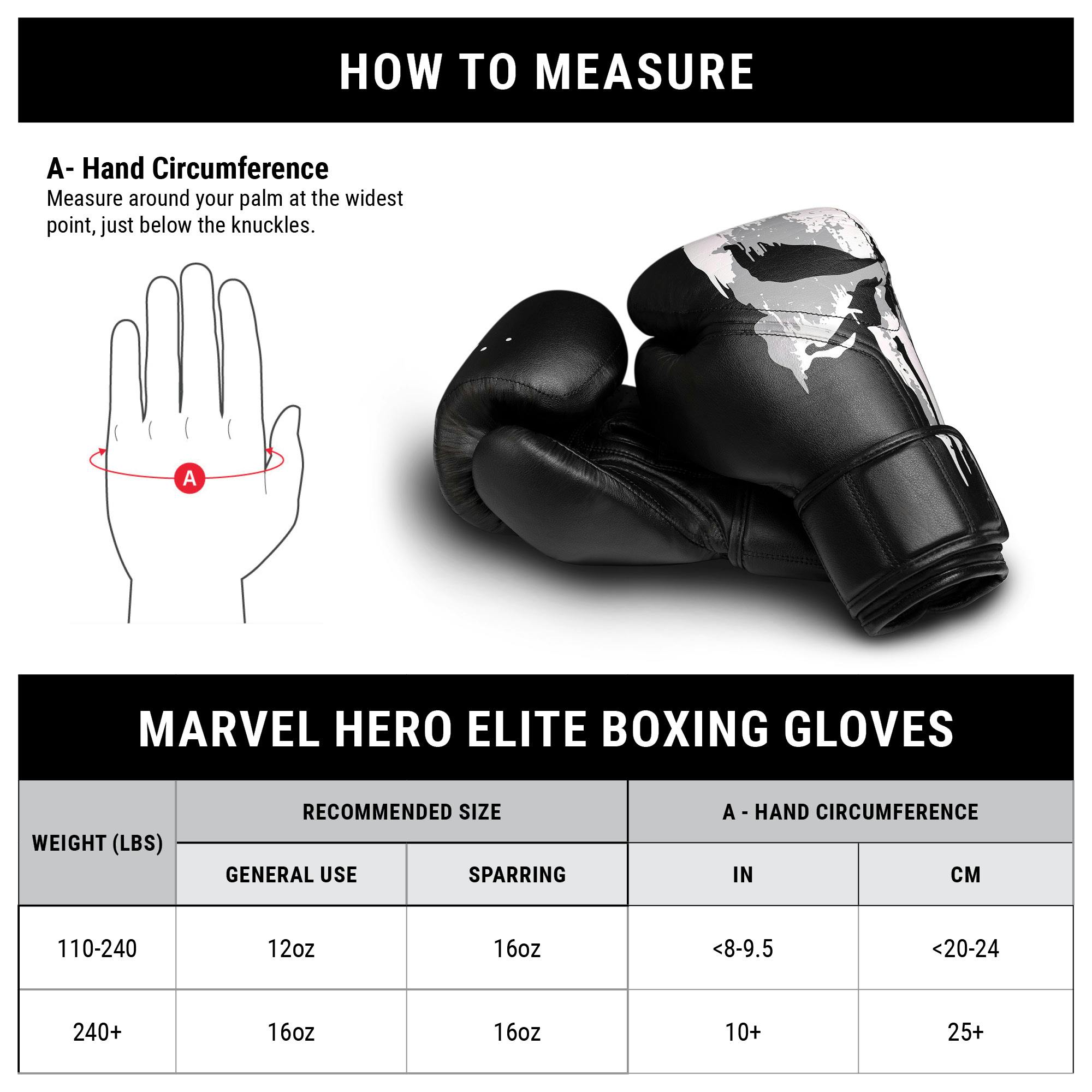 The Punisher Boxing Gloves Marvel Hero Elite • Hayabusa