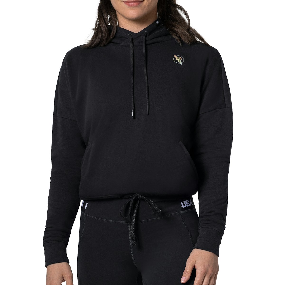 LUYAA Womens Crop Sweatshirt Quarter Zip Fleece Lined Pullover