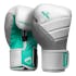 T3 Boxing Gloves White & Teal