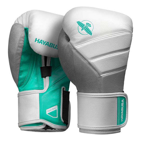 T3 Boxing Gloves White & Teal