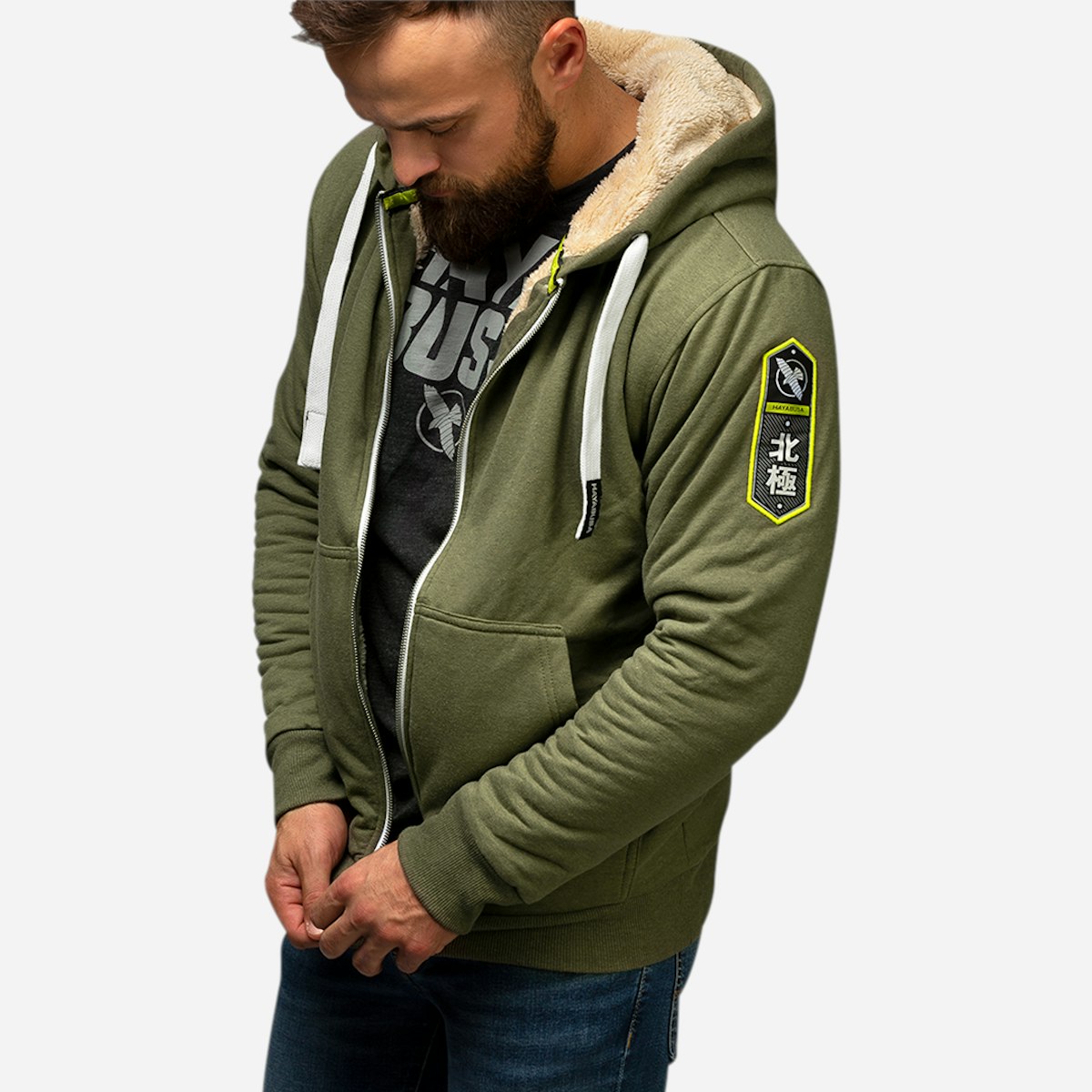 Hayabusa Arctic Hoodie Extra Warm Fleece Lining Hayabusa