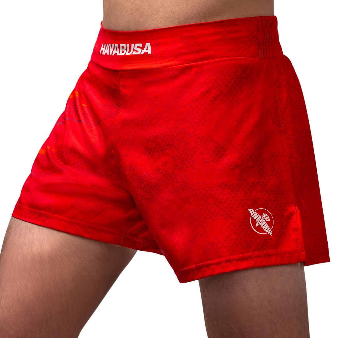 Arrow Kickboxing Fight Shorts Red