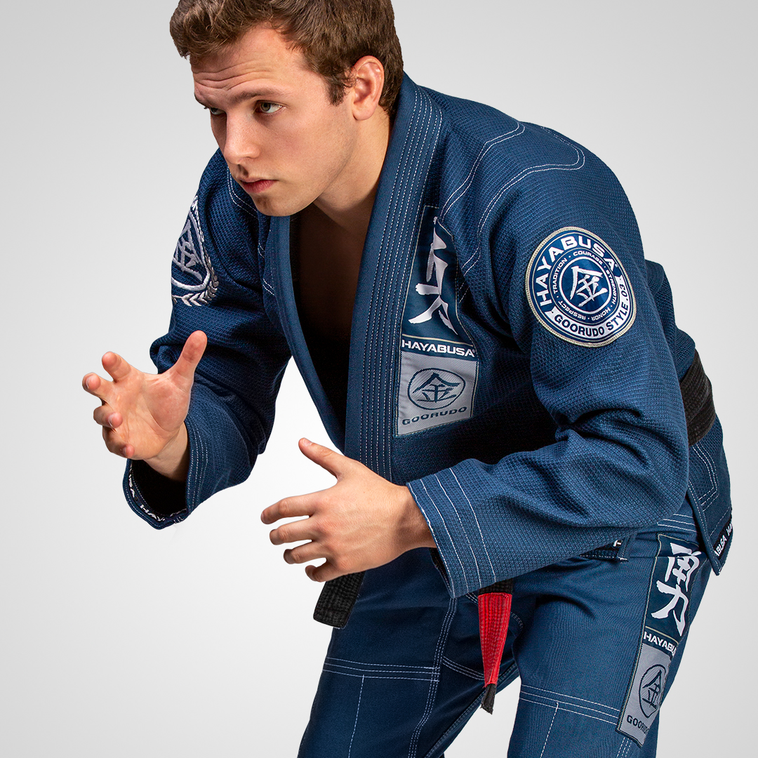 Hayabusa Goorudo 3 Gold Weave Jiu Jitsu Gi - Grey A3 for sale