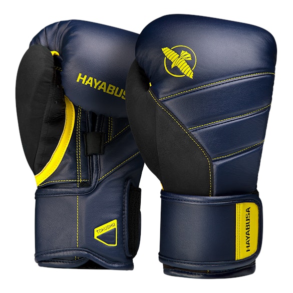 T3 Boxing Gloves Navy & Yellow