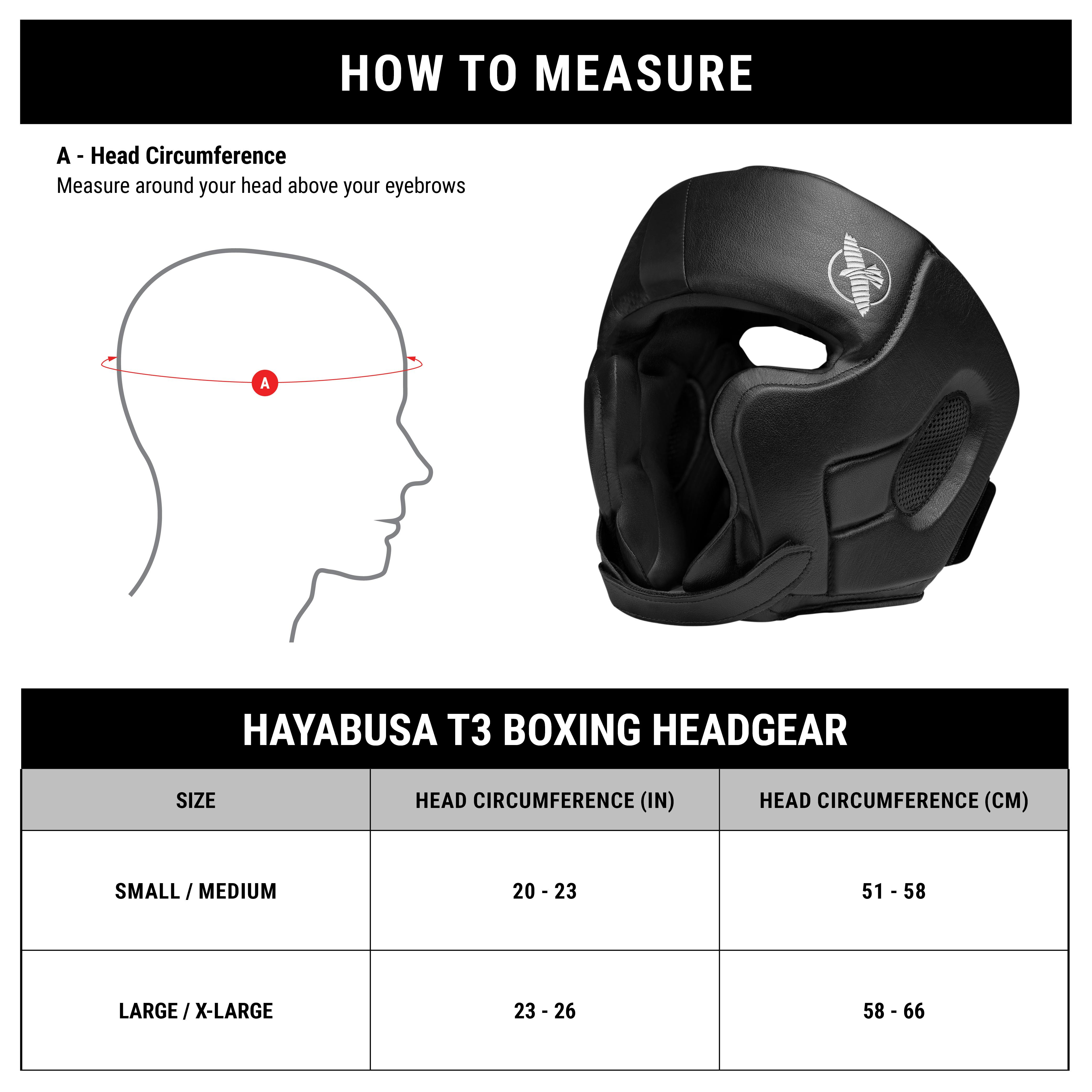 Headgear Size Chart