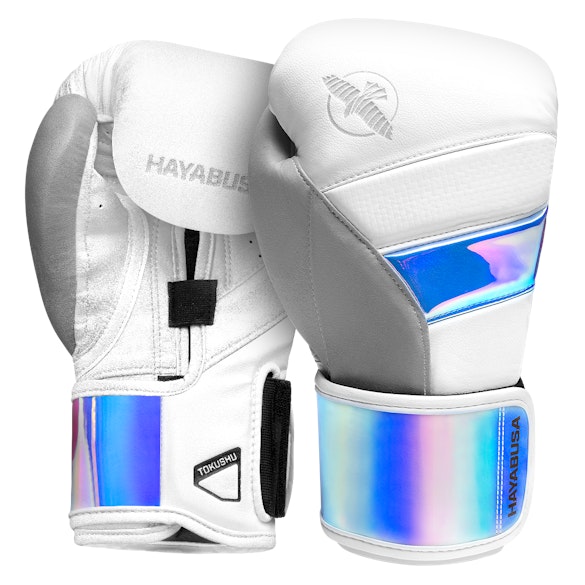 T3 Boxing Gloves White & Iridescent