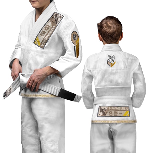 Hayabusa Ascend Youth Jiu Jitsu Gi White