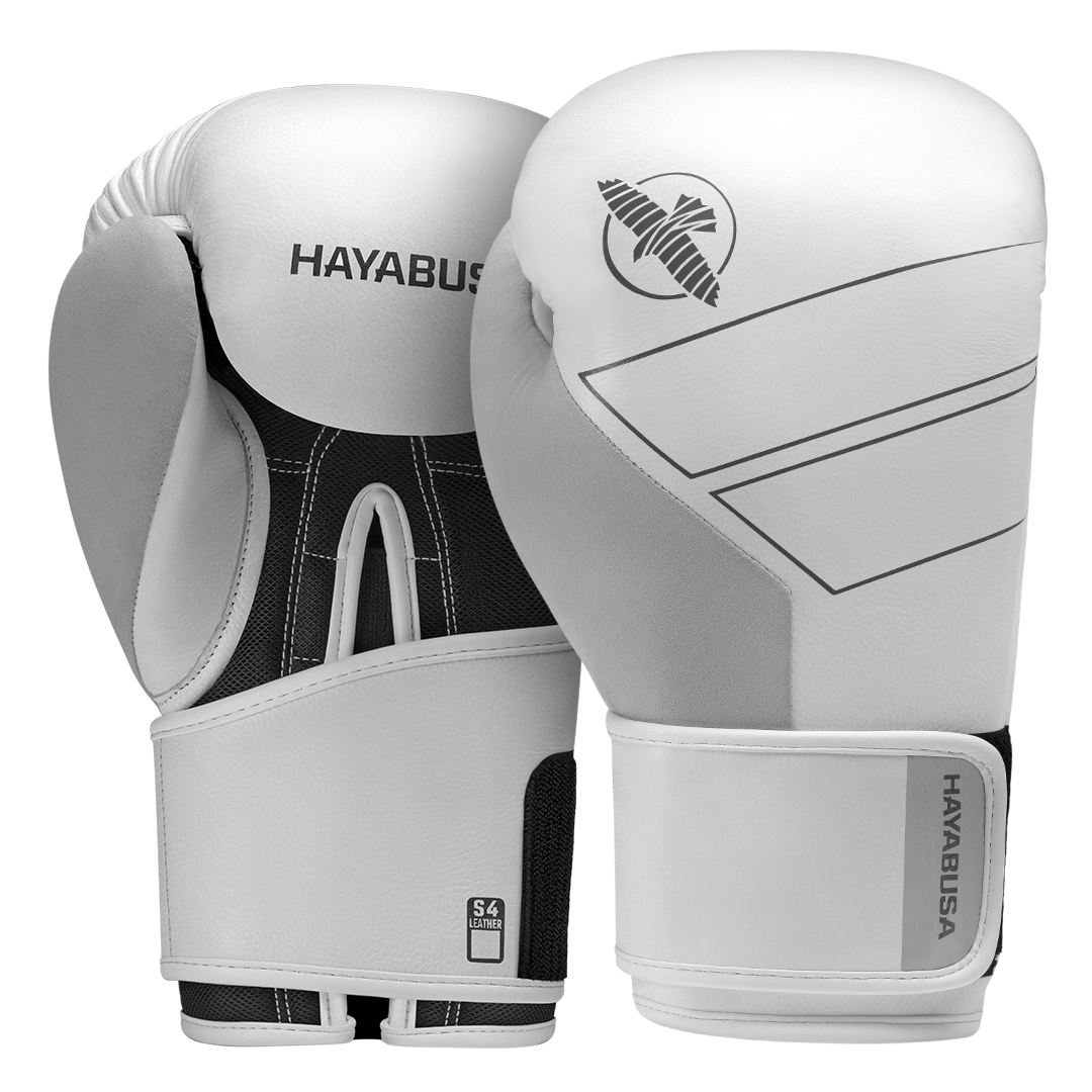 Hayabusa S4 Leather Boxing Gloves Kickboxing MMA 