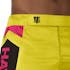 Yellow/Blue Hayabusa Icon Mid-Thigh Fight Shorts - Outer waist detail
