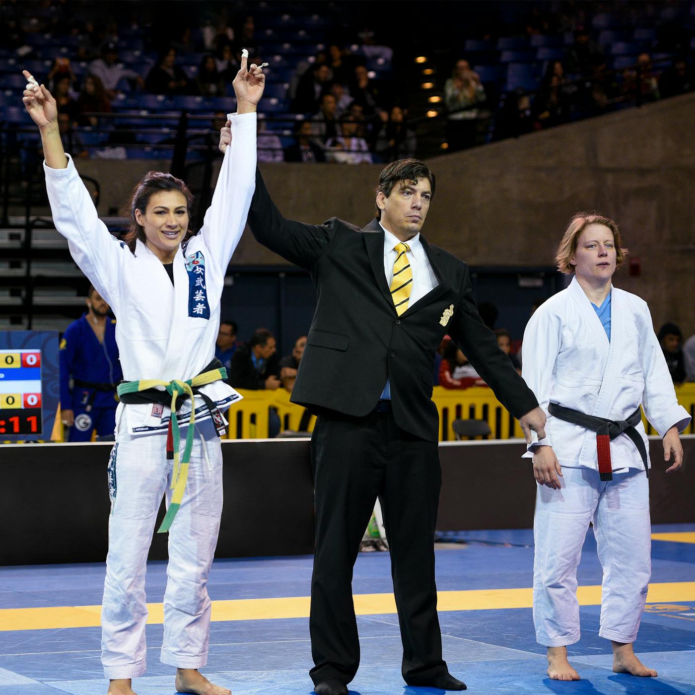 Monique Ricardo won the Master 1 Female Black Belt lightweight division during the IBJJF Pan Jiu-Jitsu Championships in 2017.
