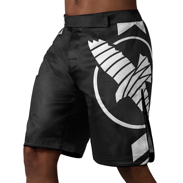 Black/White Icon Fight Shorts - Main