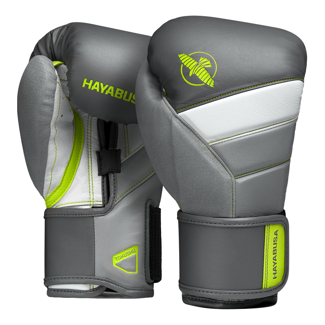 T3 Boxing Gloves Charcoal & Lime