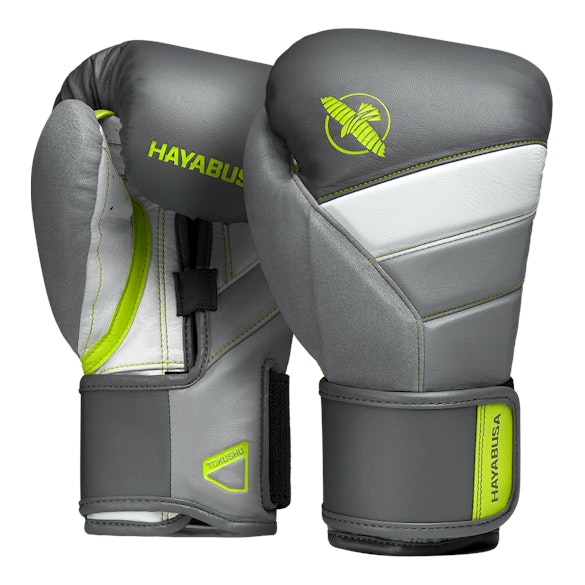 T3 Boxing Gloves Charcoal & Lime