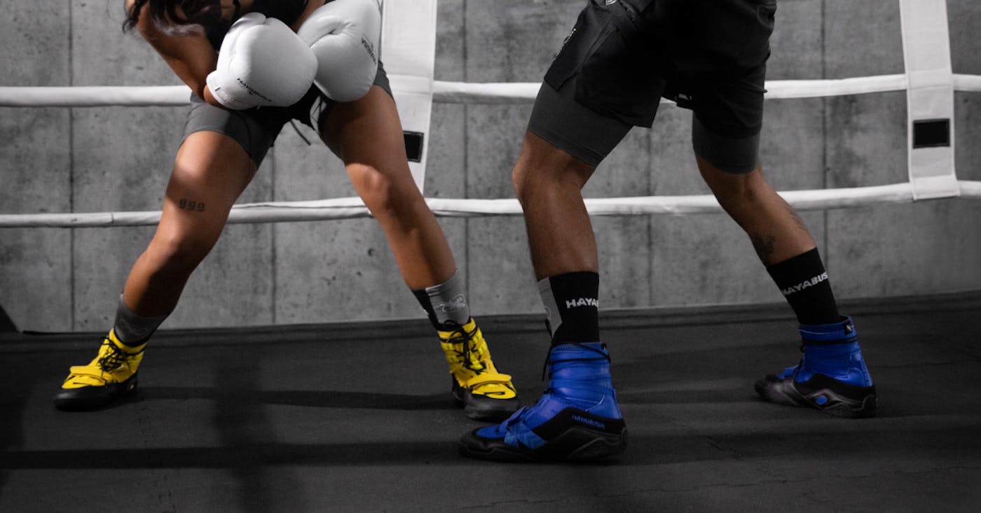 Best boxing shoes in action during a footwork drill