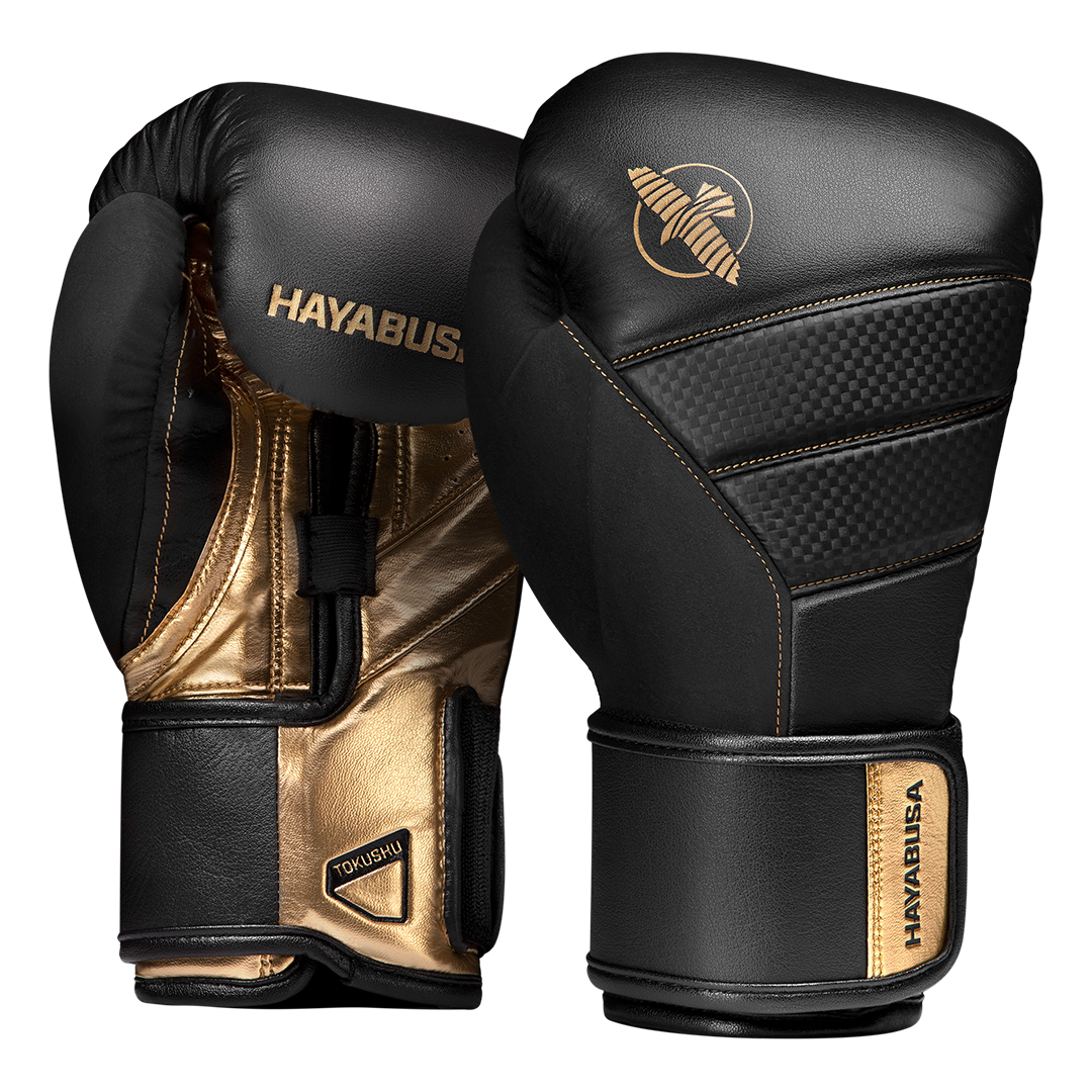 T3 Boxing Gloves Black & Gold