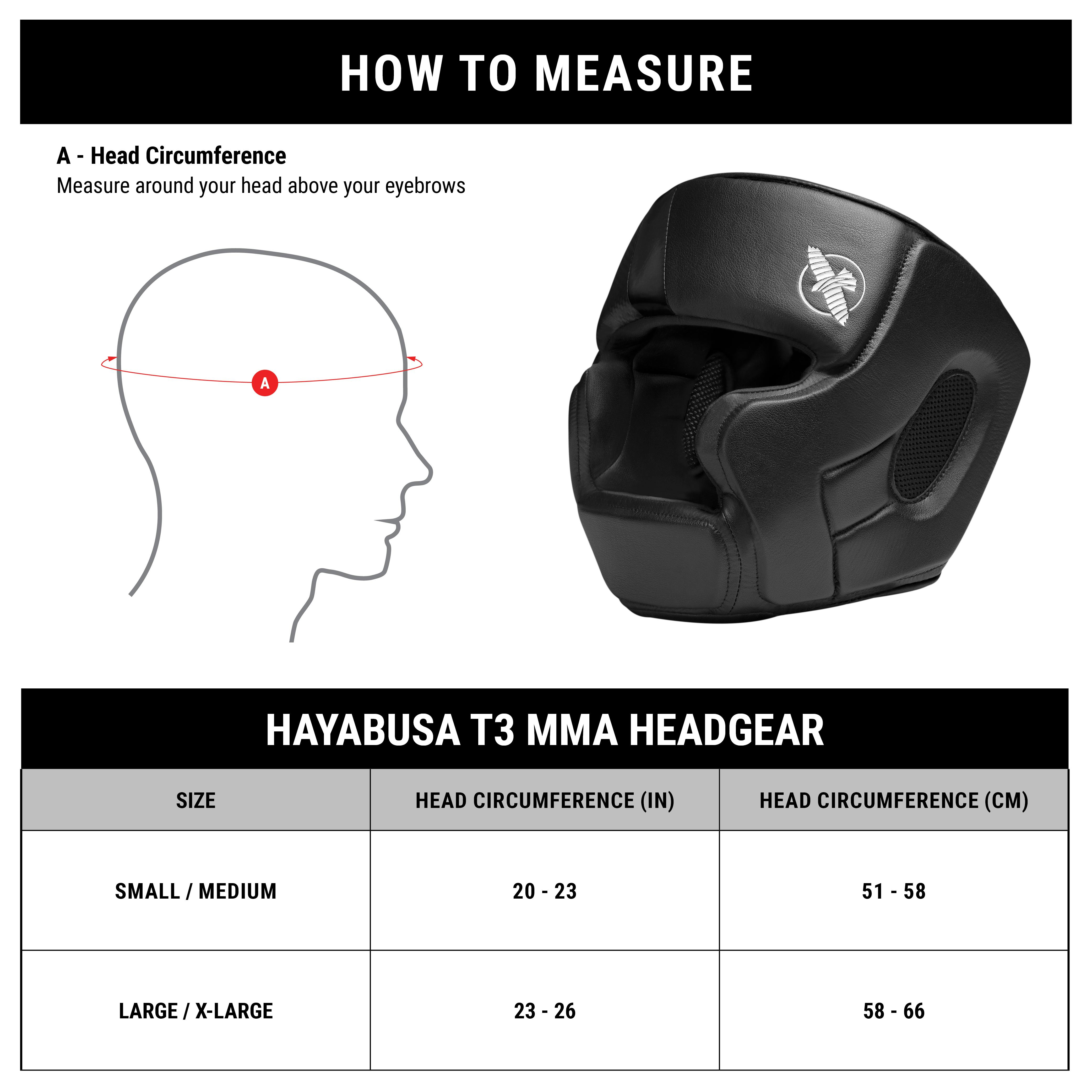 Headgear Size Chart