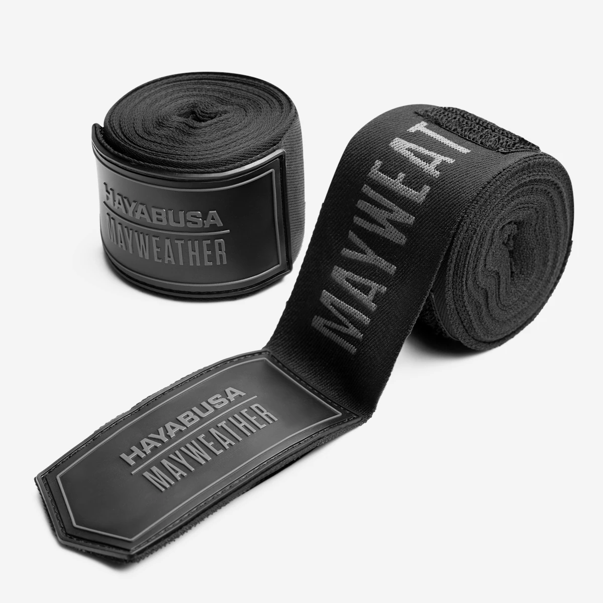 Hayabusa Mayweather Bandages extensibles pour homme et femme, 457,2 cm, noir/doré Hayabusa Mayweather Bandages extensibles pour homme et femme, 457,2 cm, noir/doré