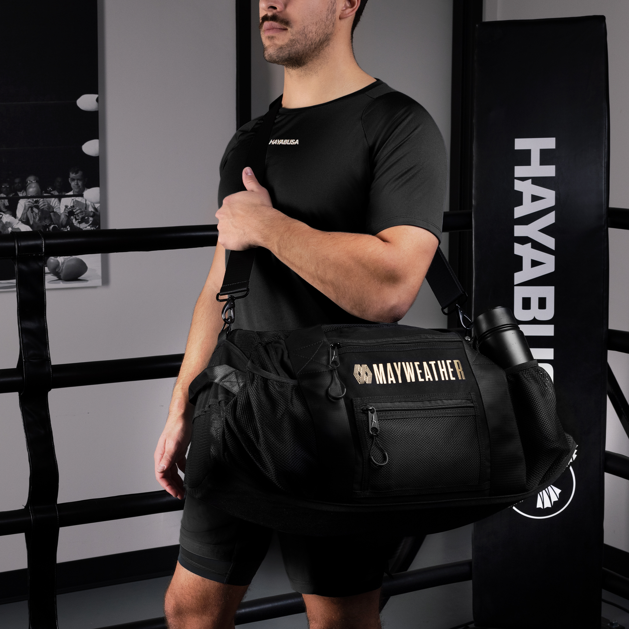 HAYABUSA BAG ジムバッグトレーニング MMA UFC 筋トレ 格闘技 Mayweather Mesh Gym Bag | Lightweight & Ventilated Design