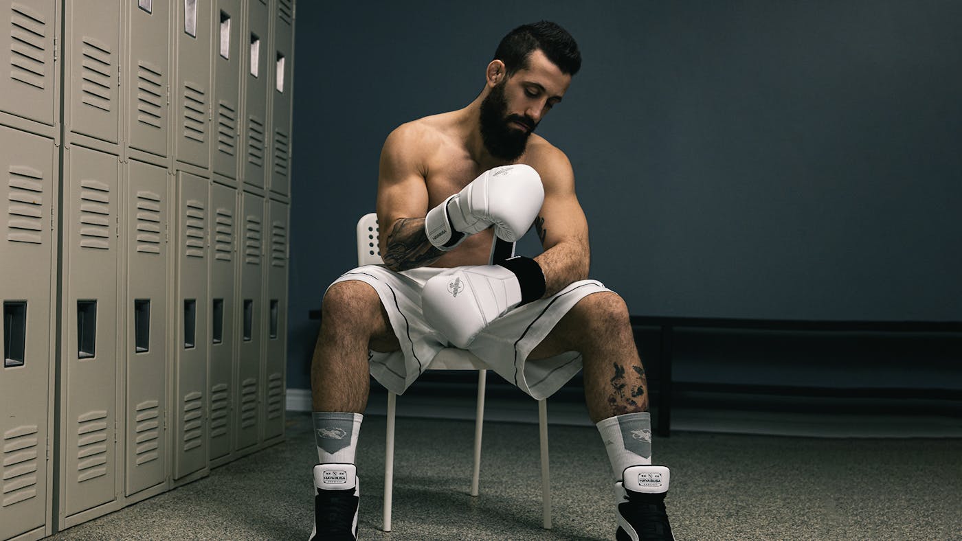 Hayabusa Pro Boxing Shorts and the boxing gloves - essential gear for boxers.