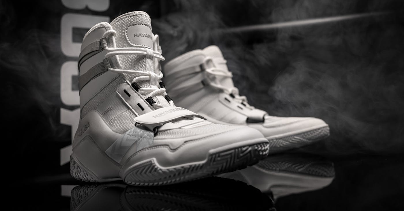 Hayabusa Talon Boxing Shoes, Leather High-Top Boxing Shoes