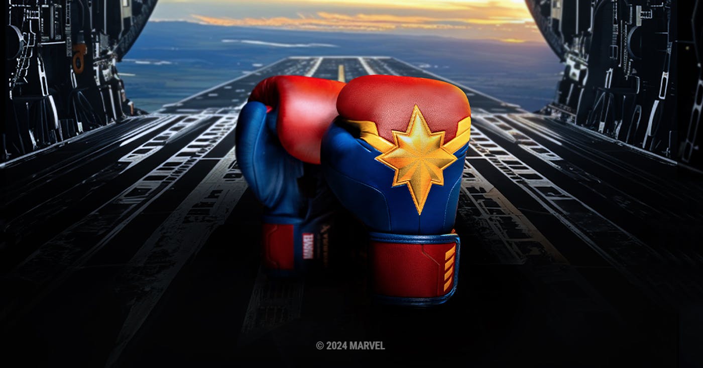  Hayabusa Marvel's Captain Marvel Boxing Gloves as a Marvel hero costumes