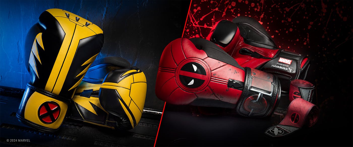 Marvel's Youth Wolverine Boxing Gloves  & Marvel's Youth Deadpool Boxing Gloves for Halloween Marvel costumes