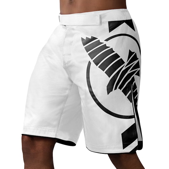 White/Black Icon Fights Shorts -  Main Shot