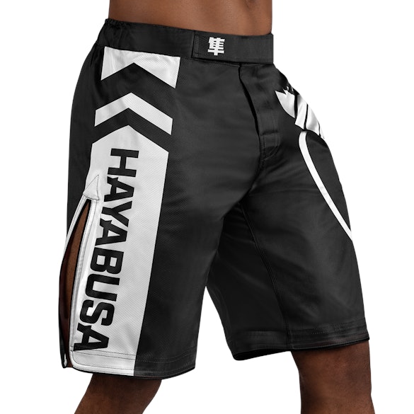 Black/White Icon Fight Shorts - Main, left