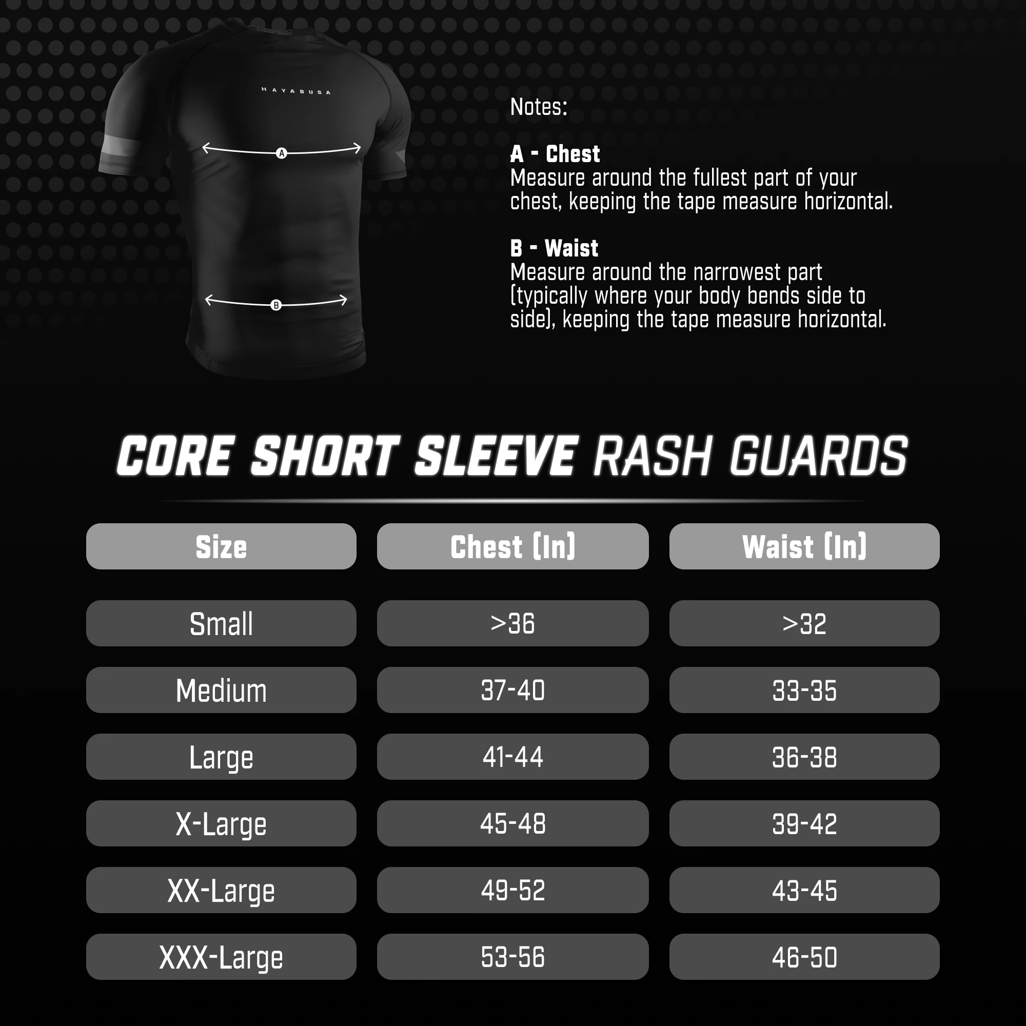 Camiseta De Compresión Hayabusa Core Rash Guard - Hombre, Manga Corta, Ajuste De Segunda Piel