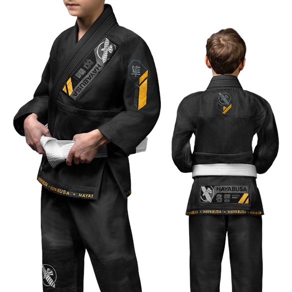 Hayabusa Ascend Youth Jiu Jitsu Gi Black