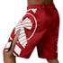 Red/White Icon Fight Shorts - Left Perspective