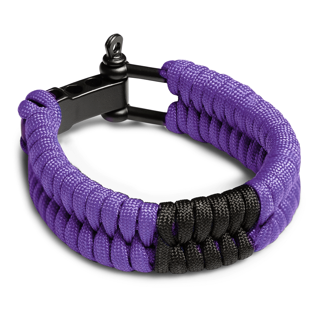 Paracord Jiu Jitsu Bracelet Purple