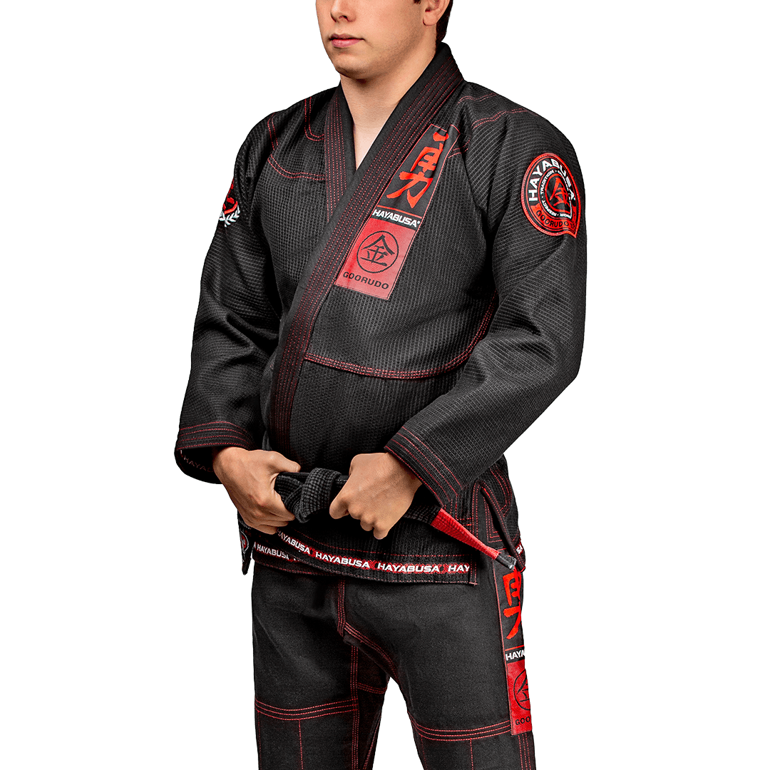 Hayabusa Goorudo 3 Gold Weave Jiu Jitsu Gi Black