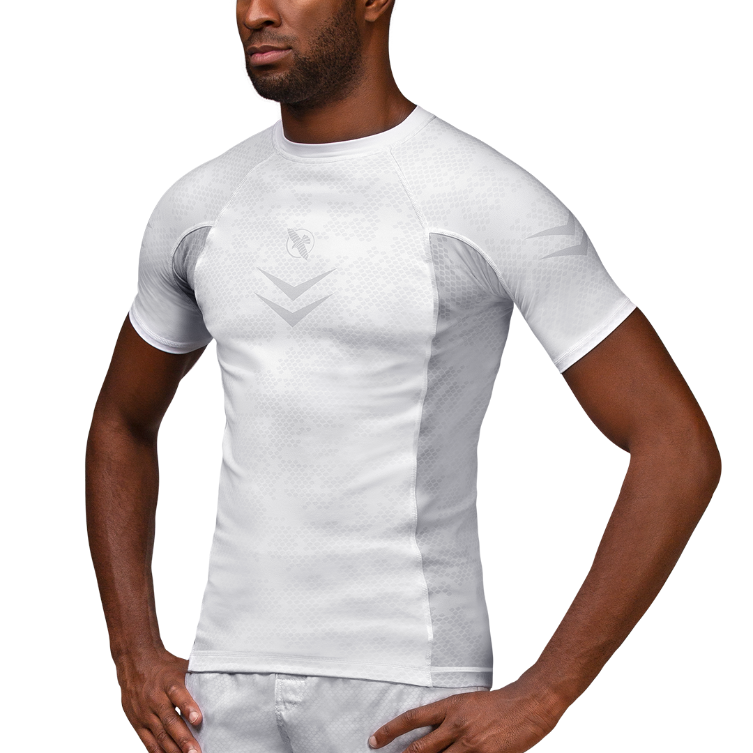 BJJ Rash Guard T Shirt MMA Compression Short Sleeve Top Mens Fight Rashguard Uk 