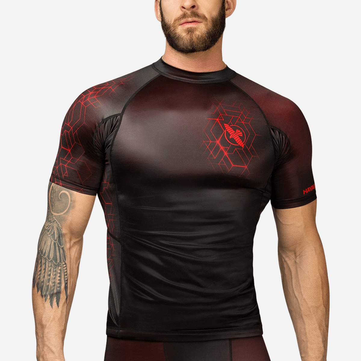 Rash guard, Compression shirt short sleeve, MMA Rash Guard