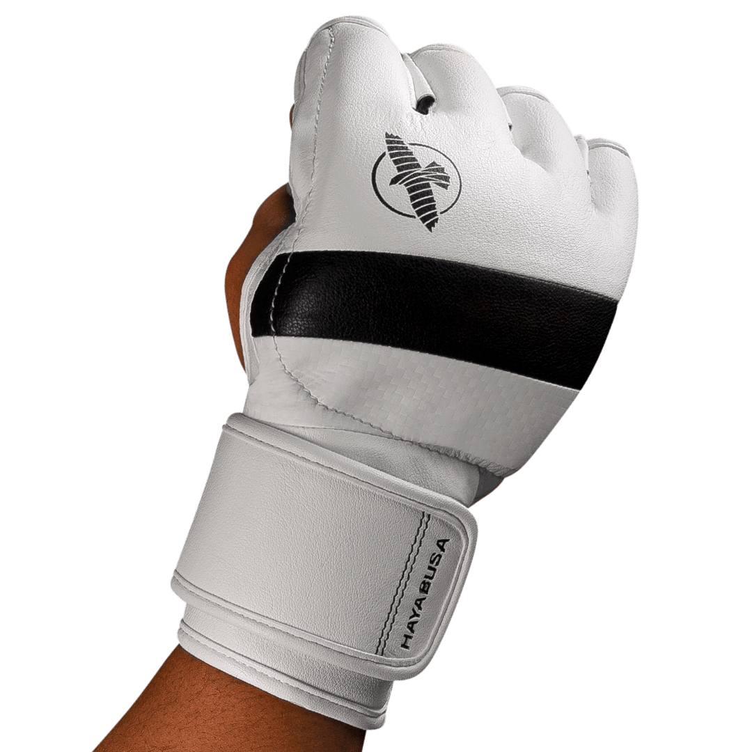 hayabusa mma gloves white