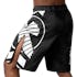Black/White Icon Fight Shorts - Back side